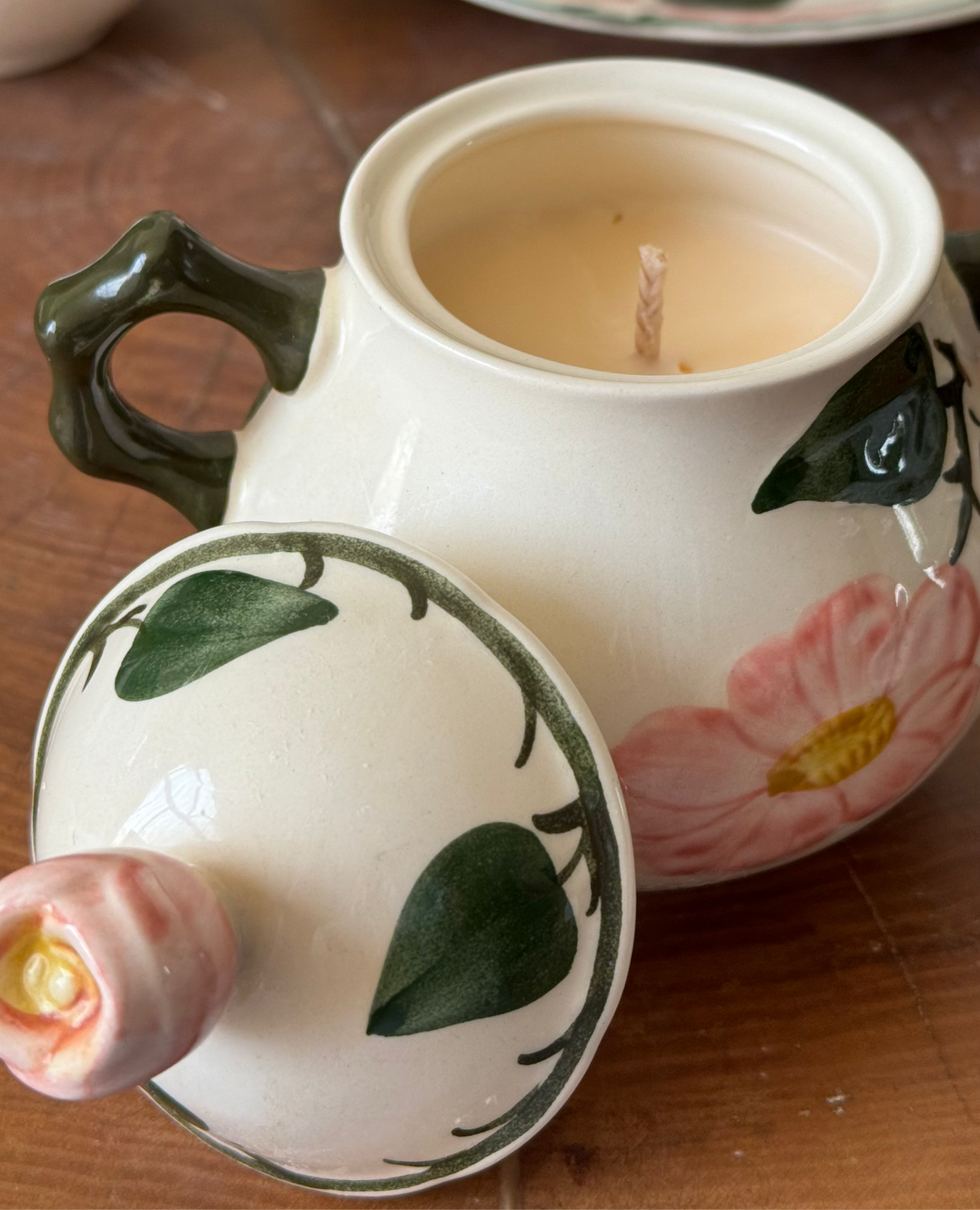Antique Sugar Pot Candle #ACS040