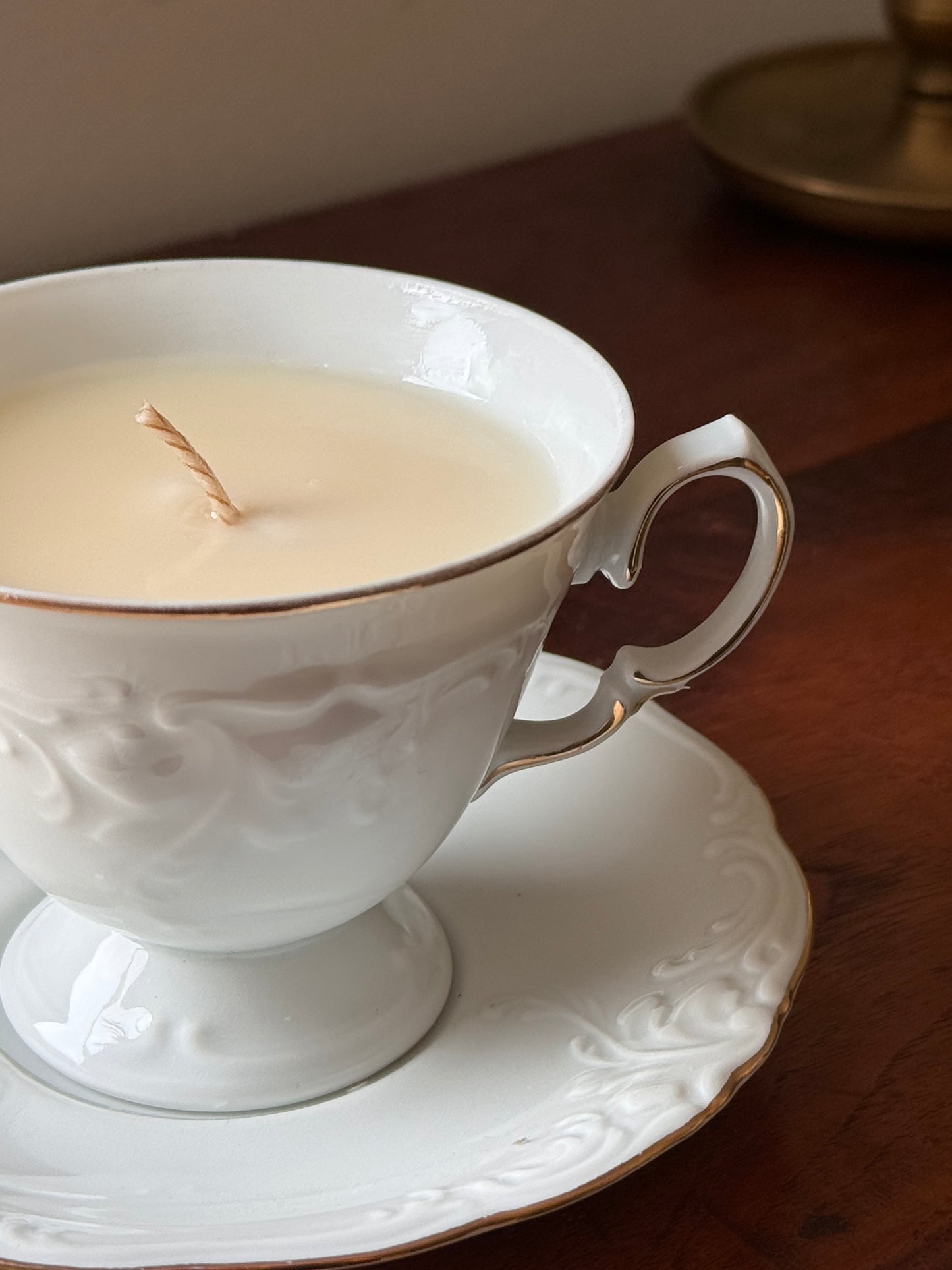 Antique Tea Cup Candle #ACS036