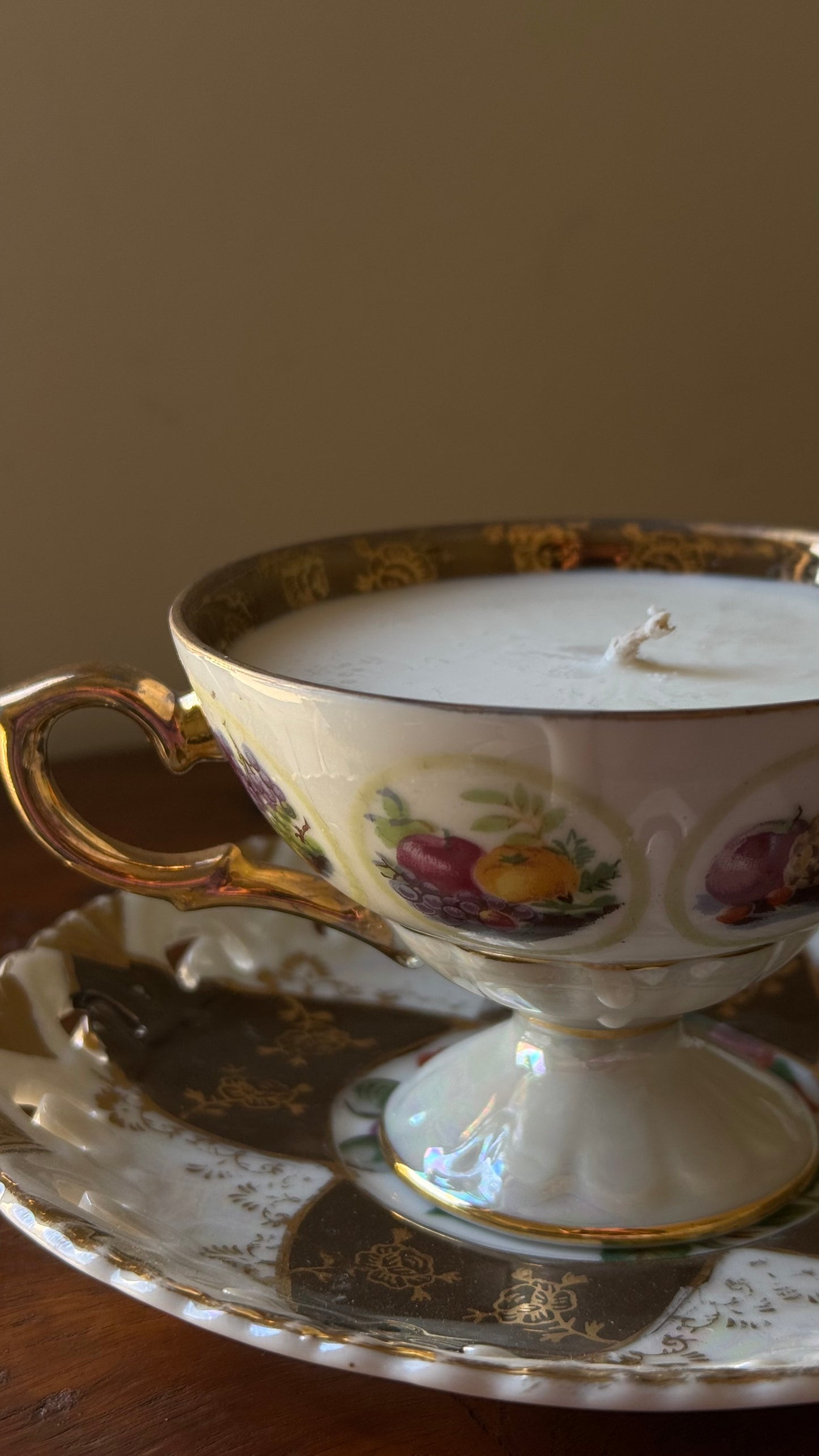 Antique Cup Candle #ACS051
