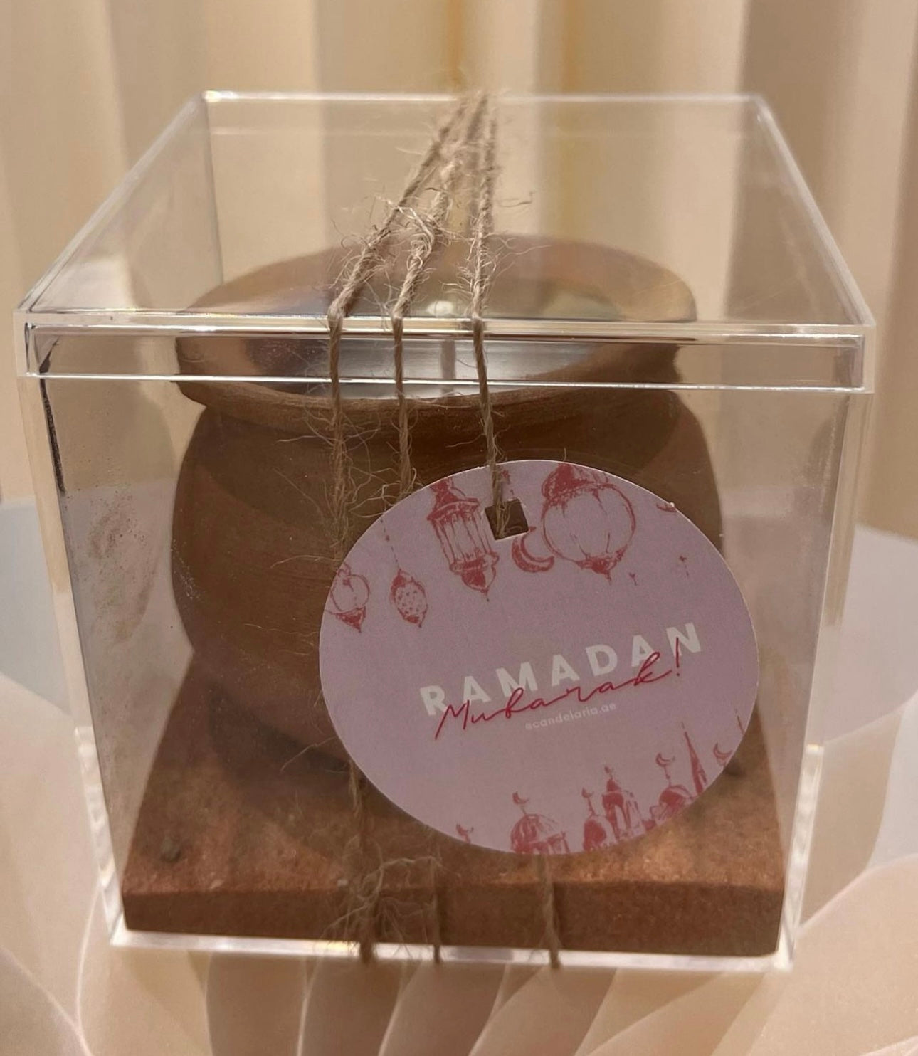 Small Clay Pot Candle