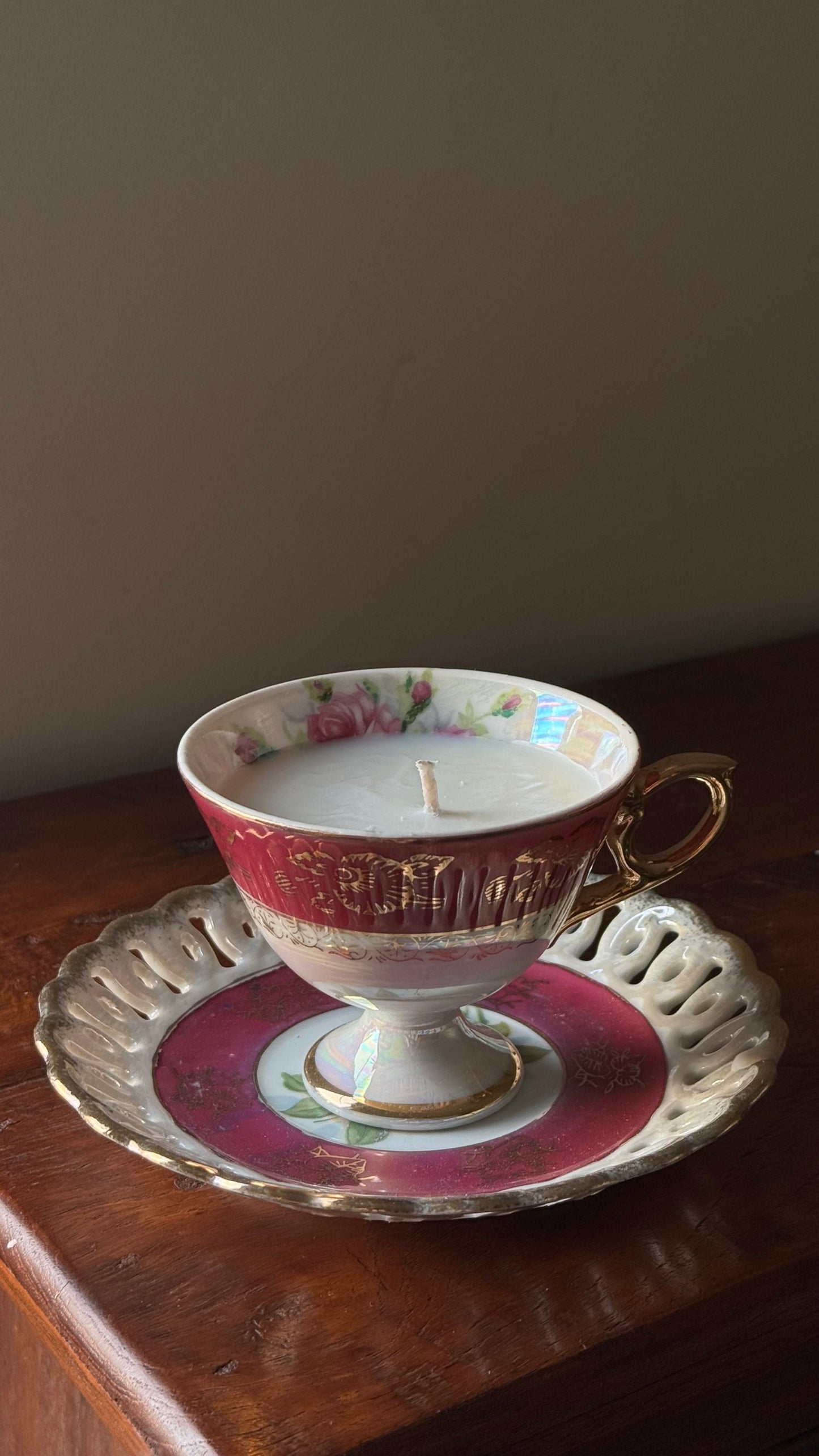 Antique Cup Candle #ACS053