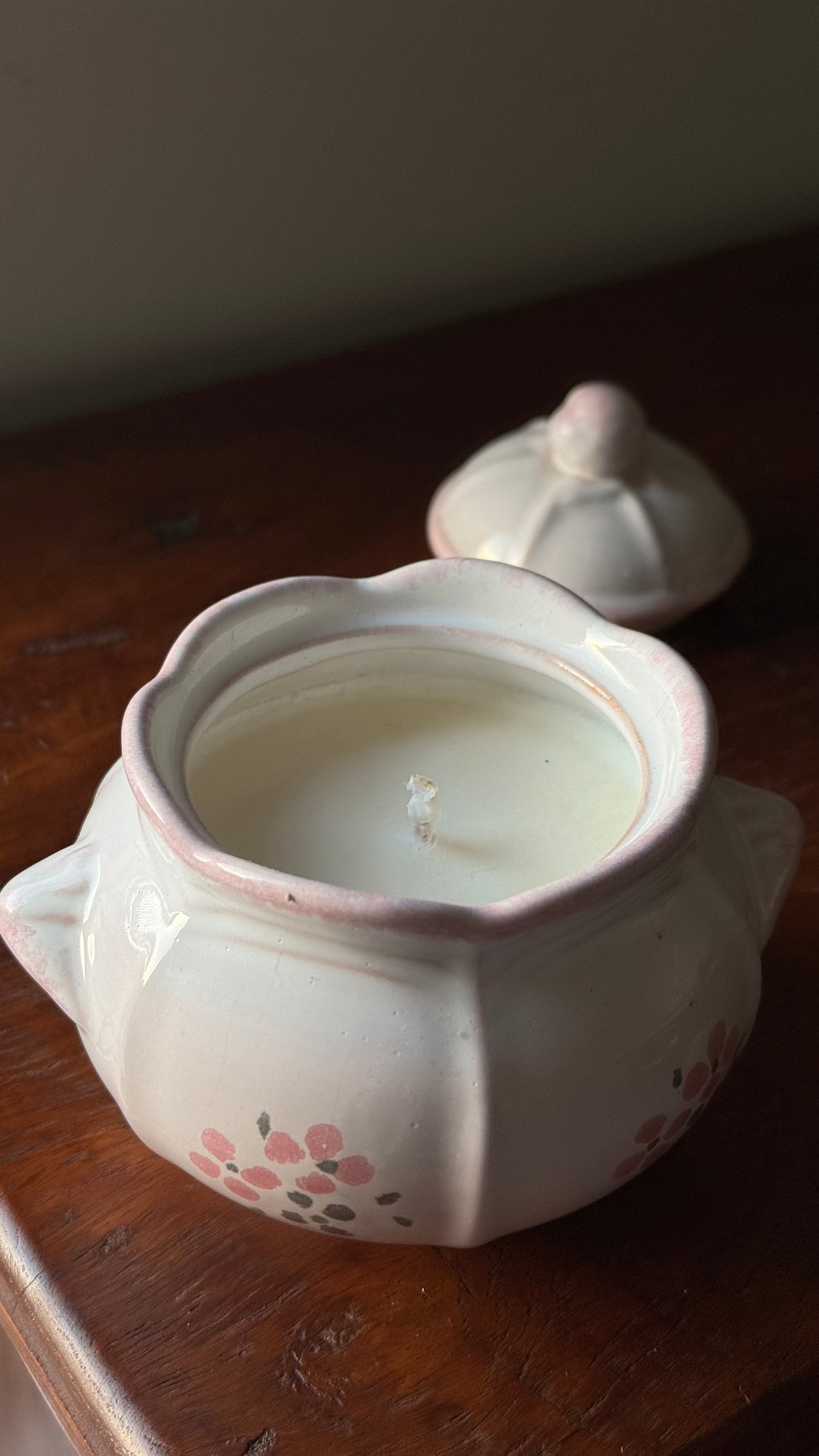 Antique Sugar Pot Candle #ACS066