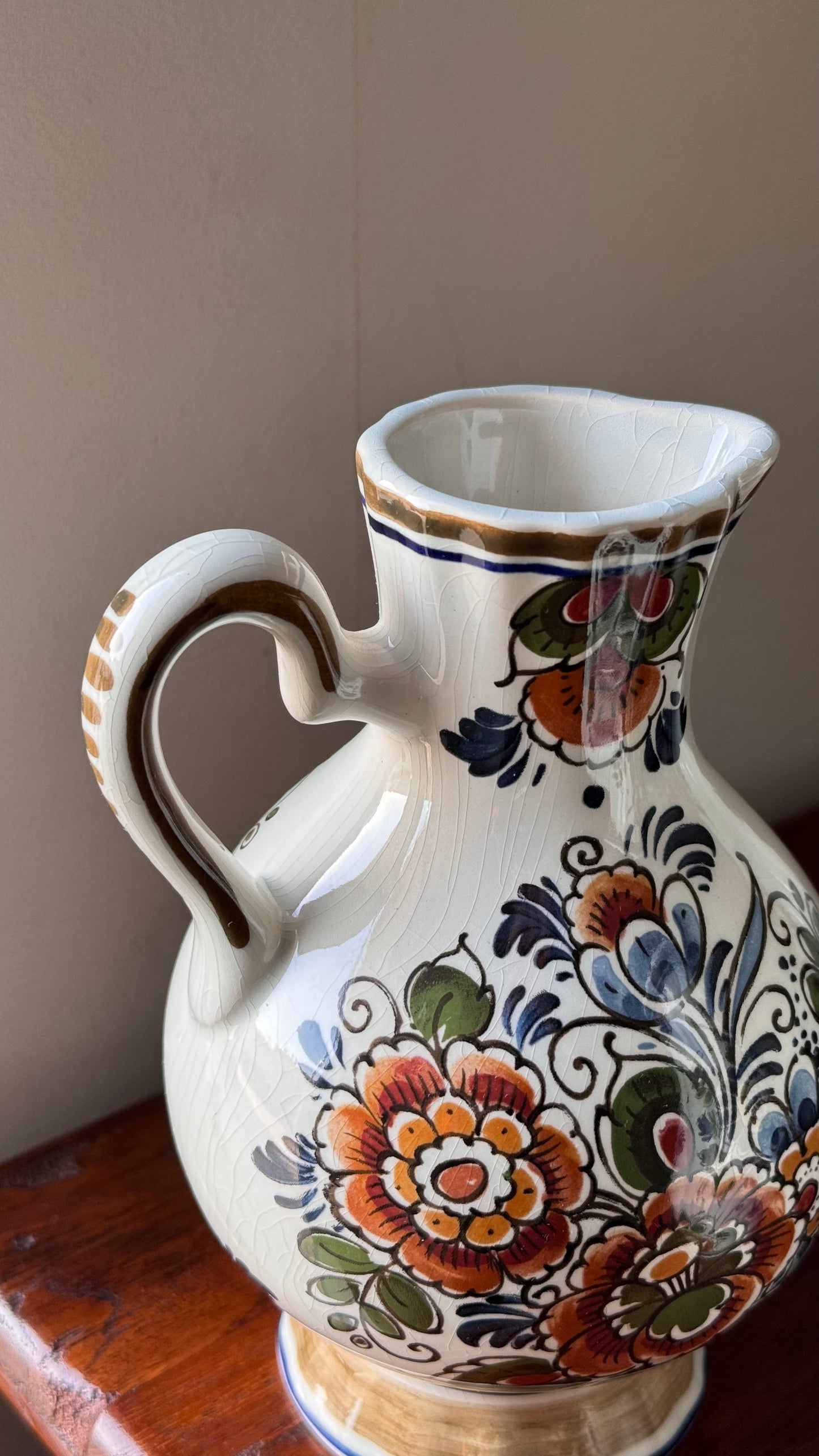 Vintage Polychrome Vases