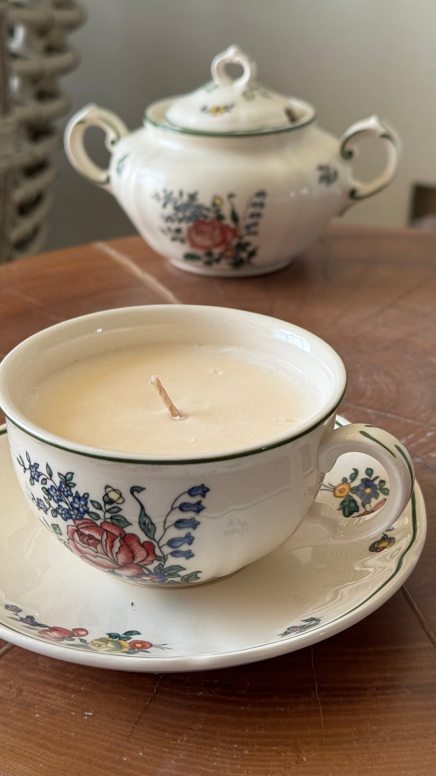 Antique Tea Cup Candle #ACS038