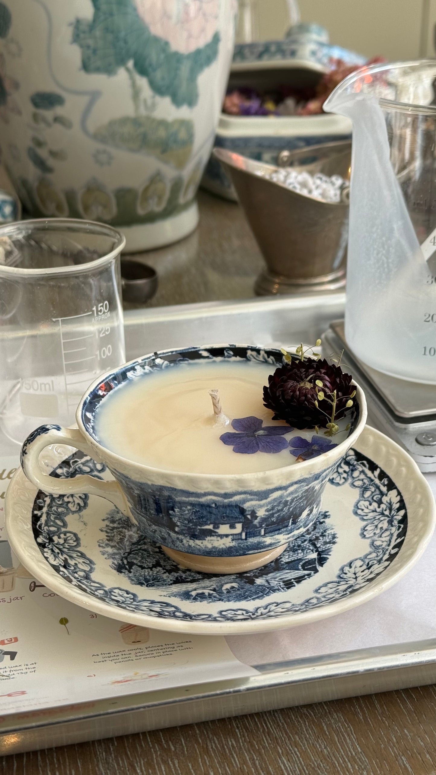 Antique Cup Candle #ACS026