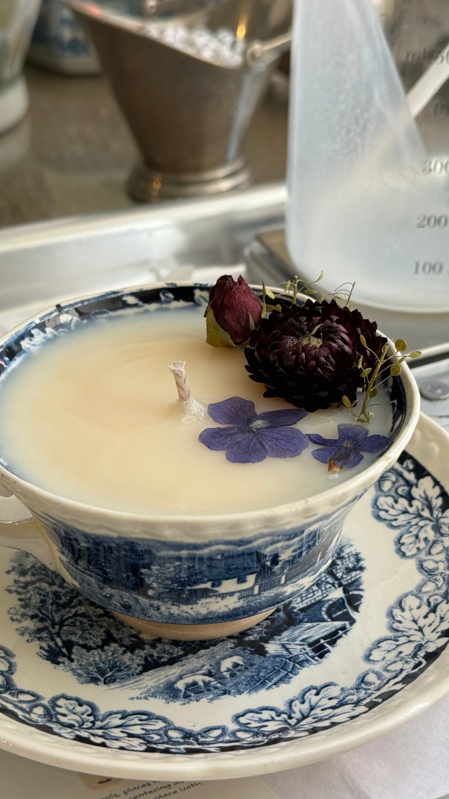 Antique Cup Candle #ACS026