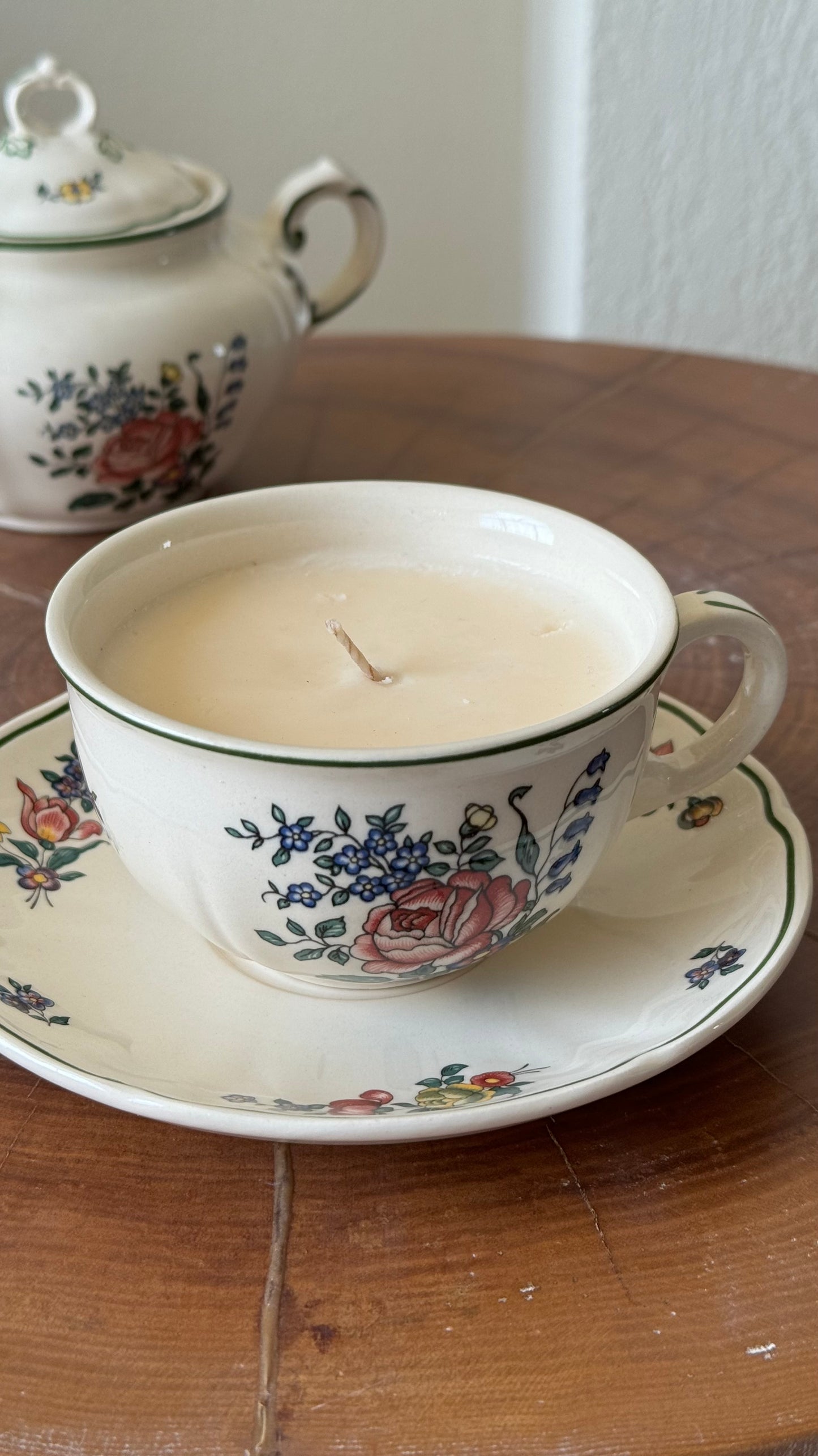 Antique Tea Cup Candle #ACS038