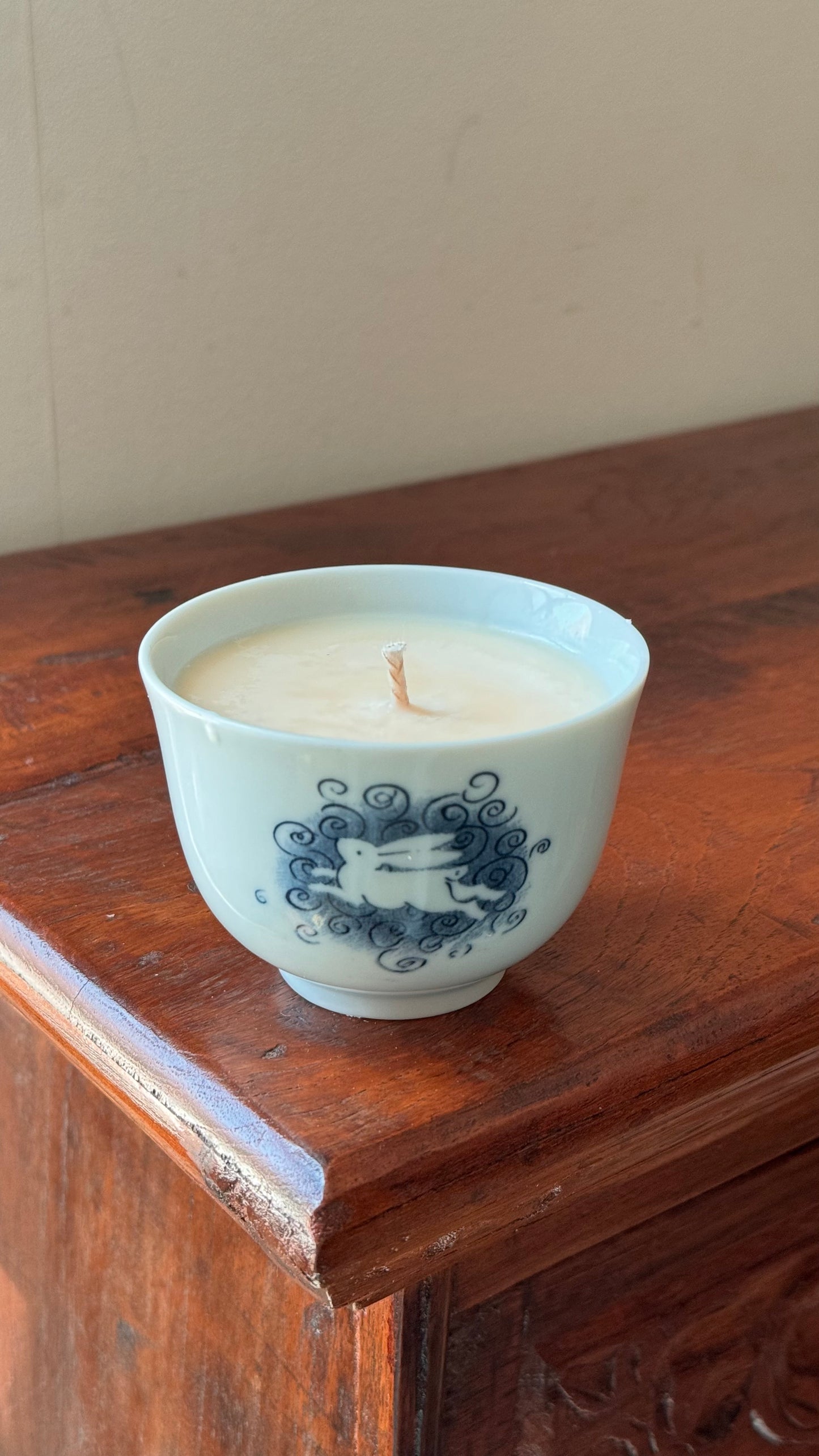 Rabbit Ceramic Candle