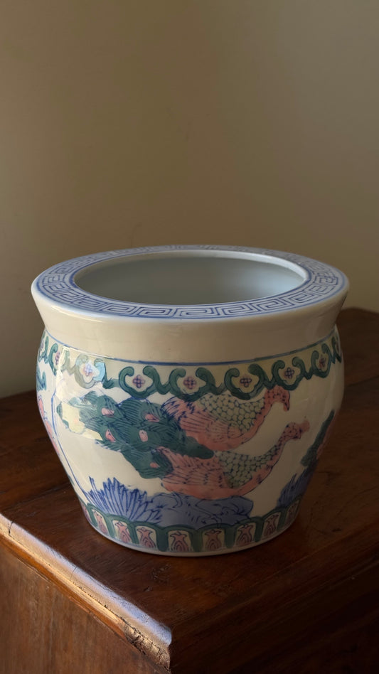 Vintage Chinese Porcelain Planter