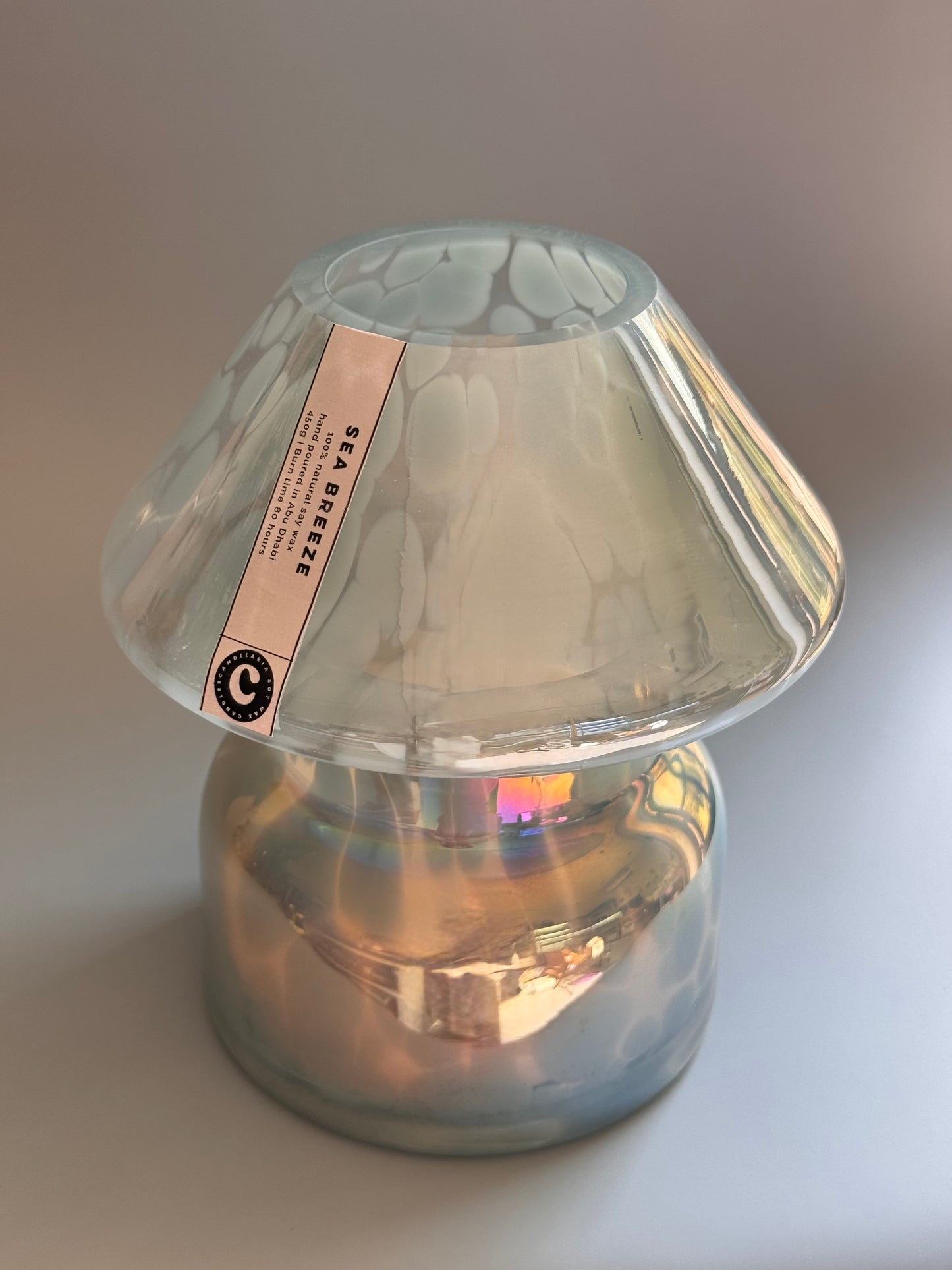 Mushroom Lamp Candle - Sea Breeze