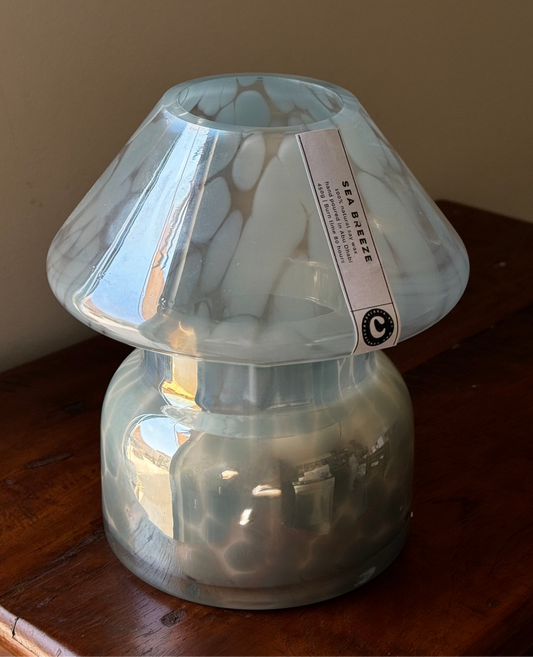 Mushroom Lamp Candle - Sea Breeze *new blue*