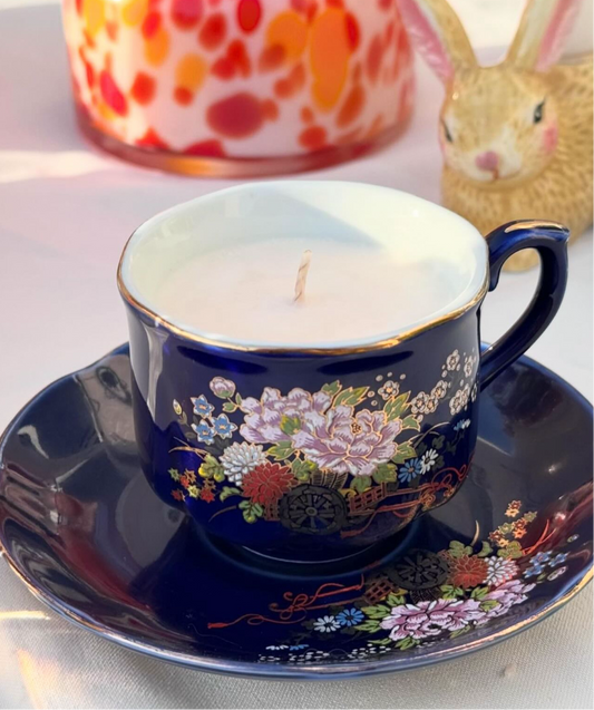 Antique Tea Cup Candle #ACS037