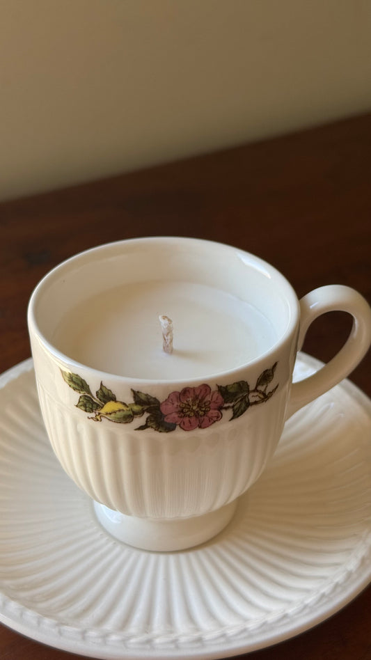 Antique Tea Cup Candle #ACS071