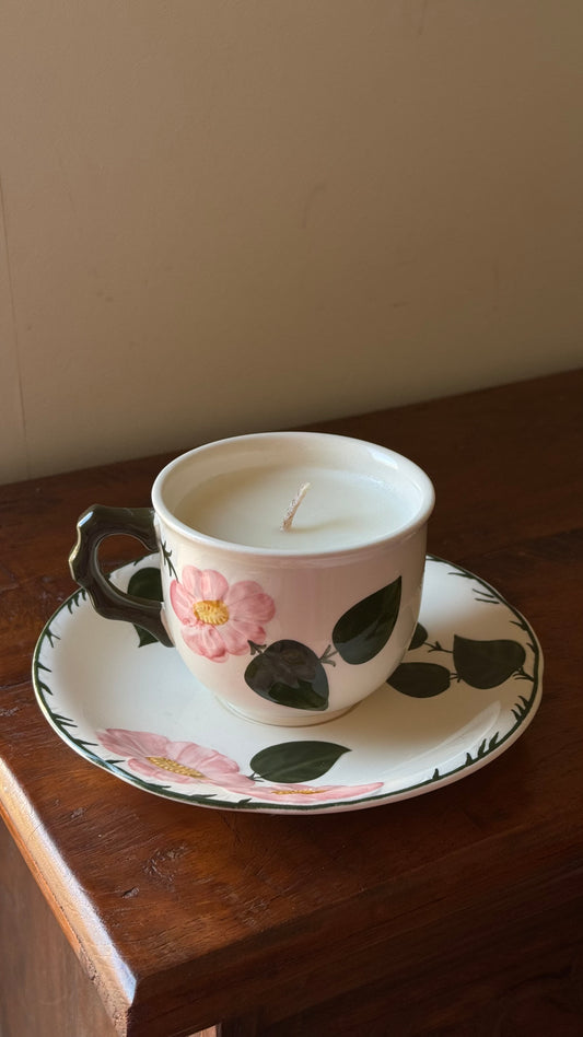 Antique Tea Cup Candle #ACS039