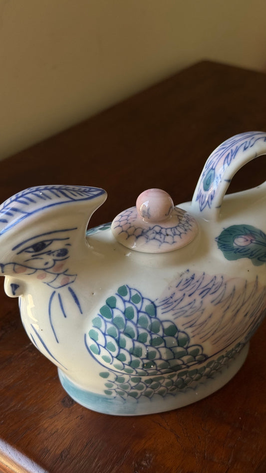 Oriental Bird Tea Pot