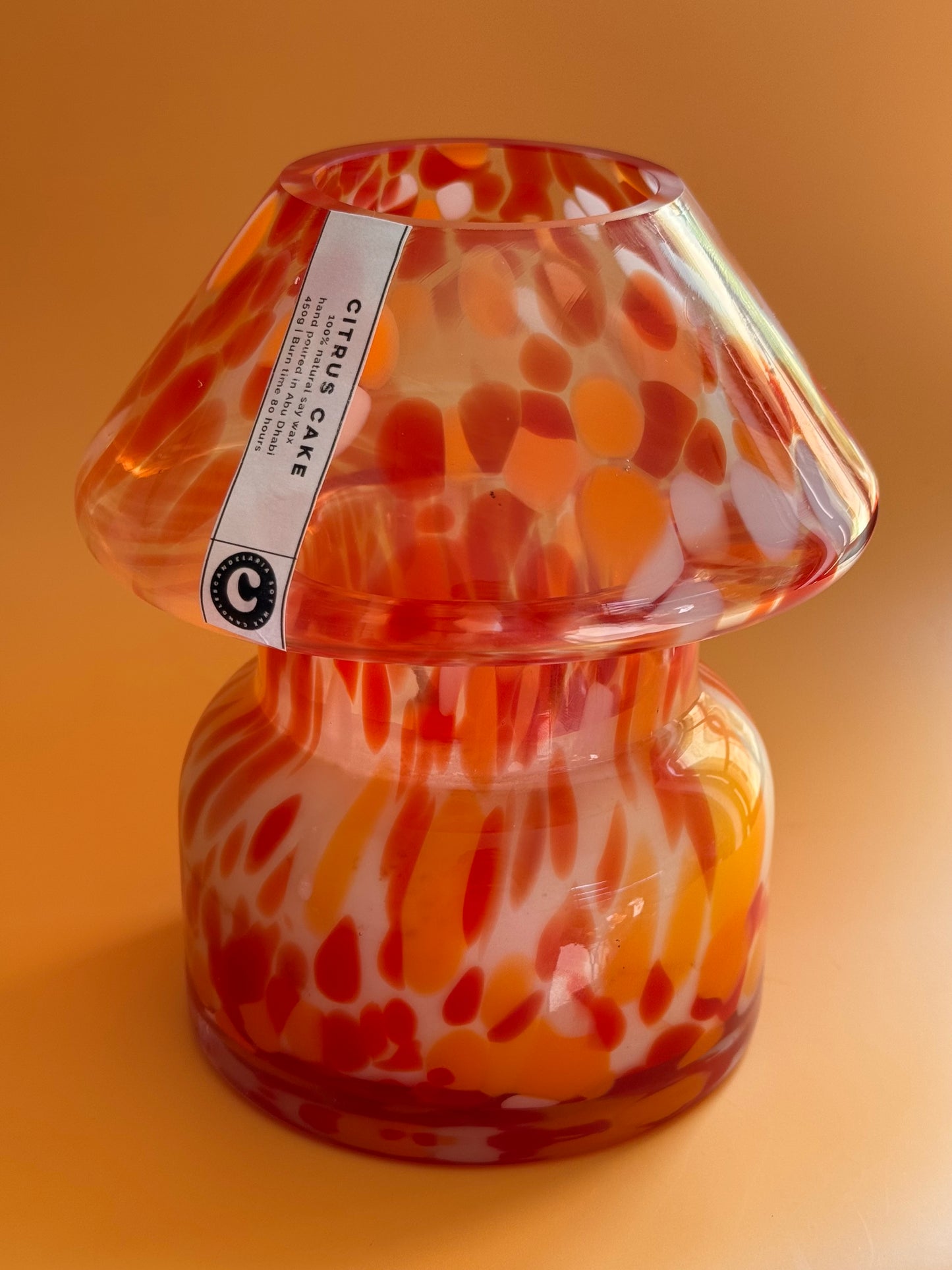 Mushroom Lamp Candle - Citrus Cake