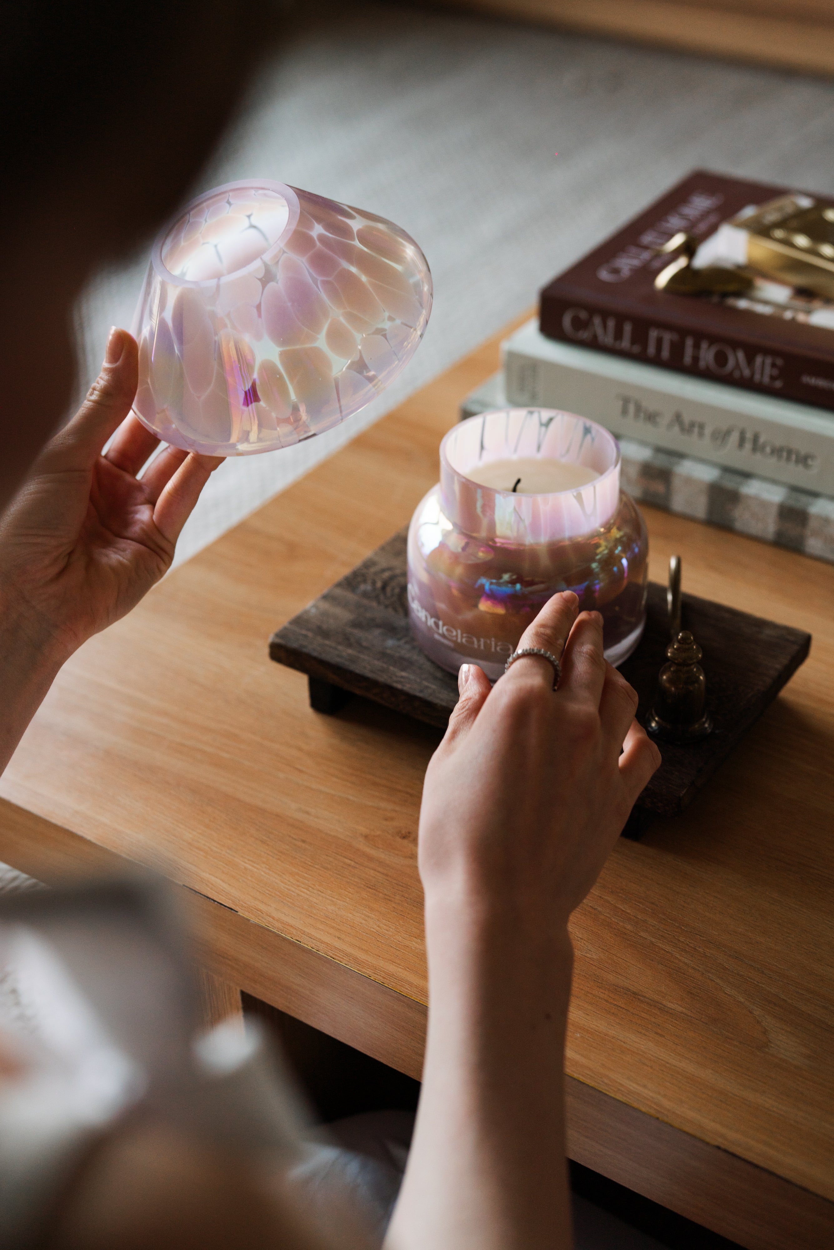 Mushroom Lamp Candle - Secret Garden