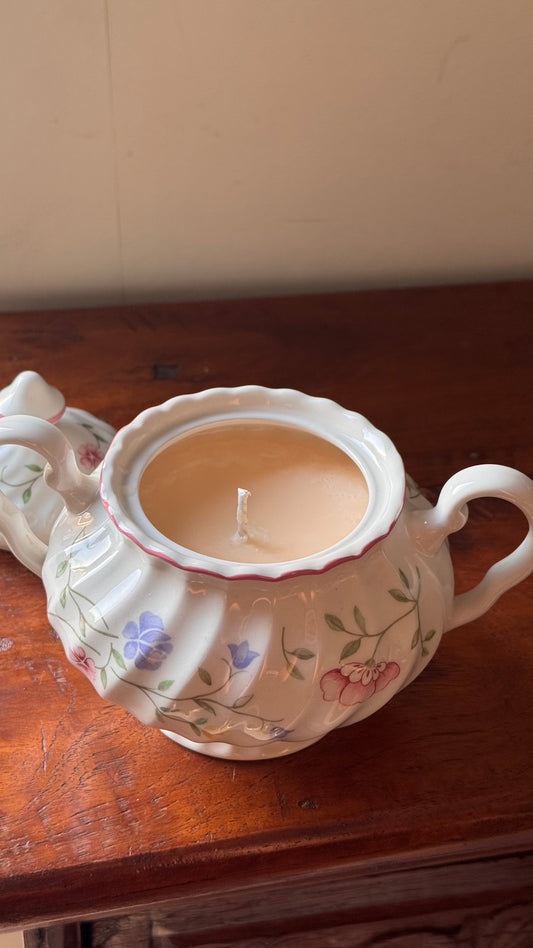 Antique Sugar Pot Candle #ACS074