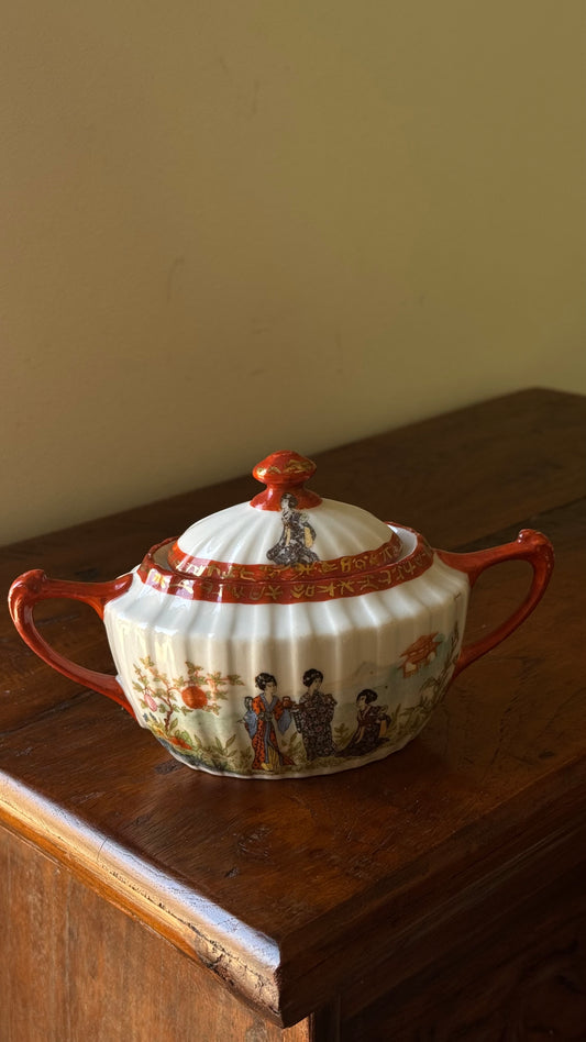 Japanese fine porcelain Sugar Pot