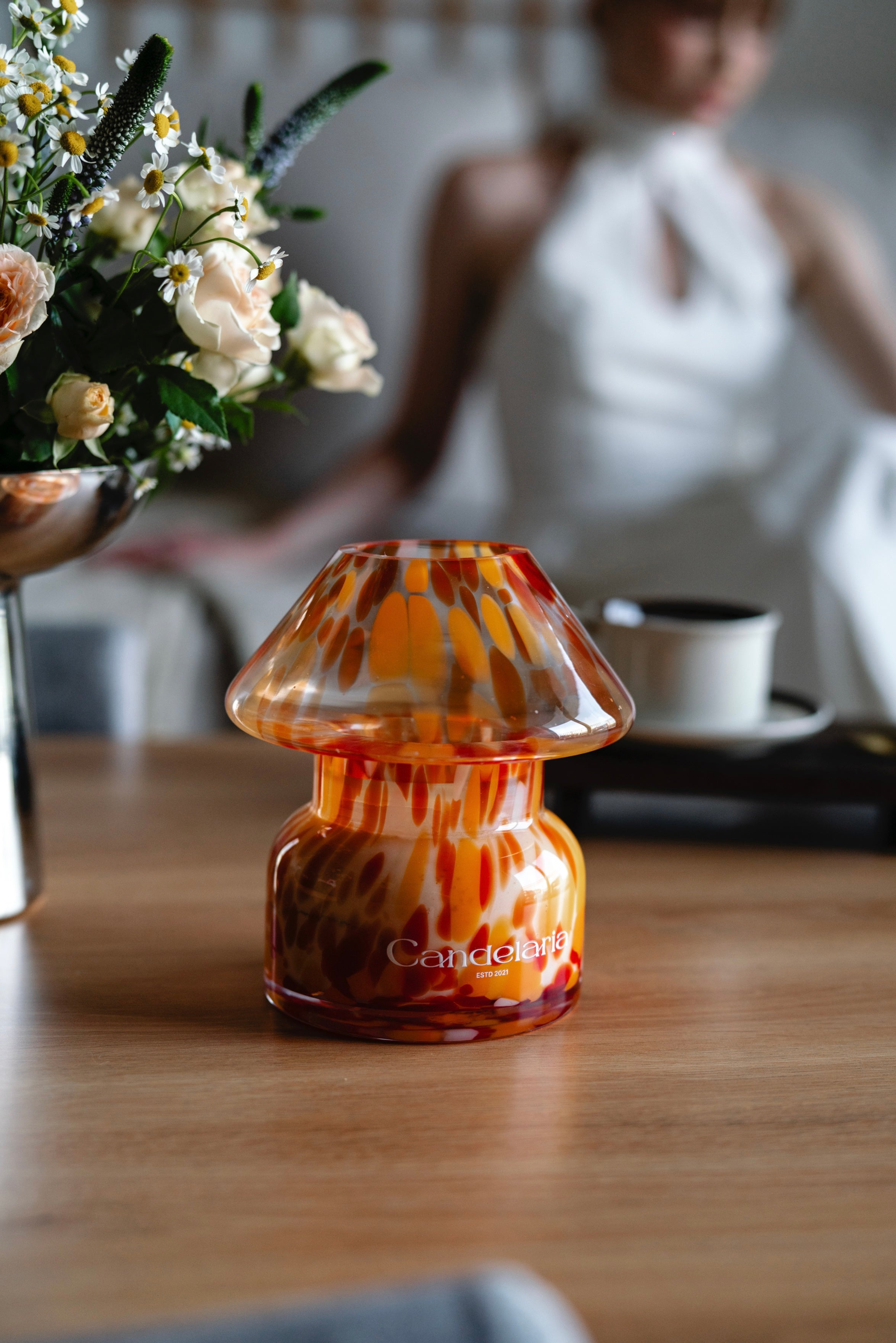 Mushroom Lamp Candle - Citrus Cake