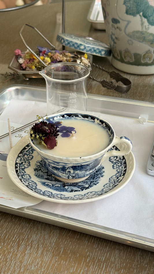 Antique Cup Candle #ACS026