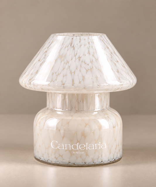 Mushroom Lamp Candle - Fresh Linen