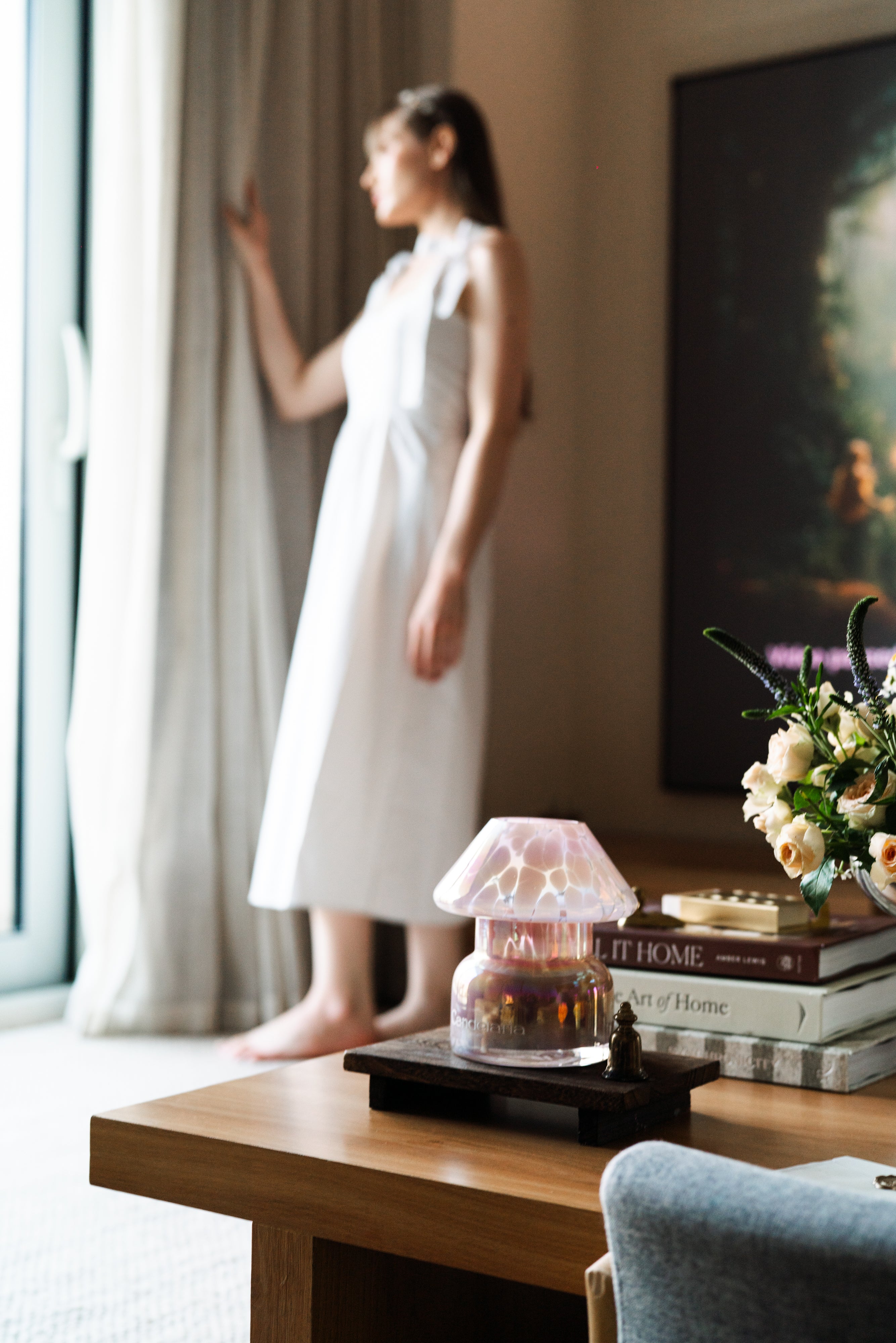 Mushroom Lamp Candle - Secret Garden